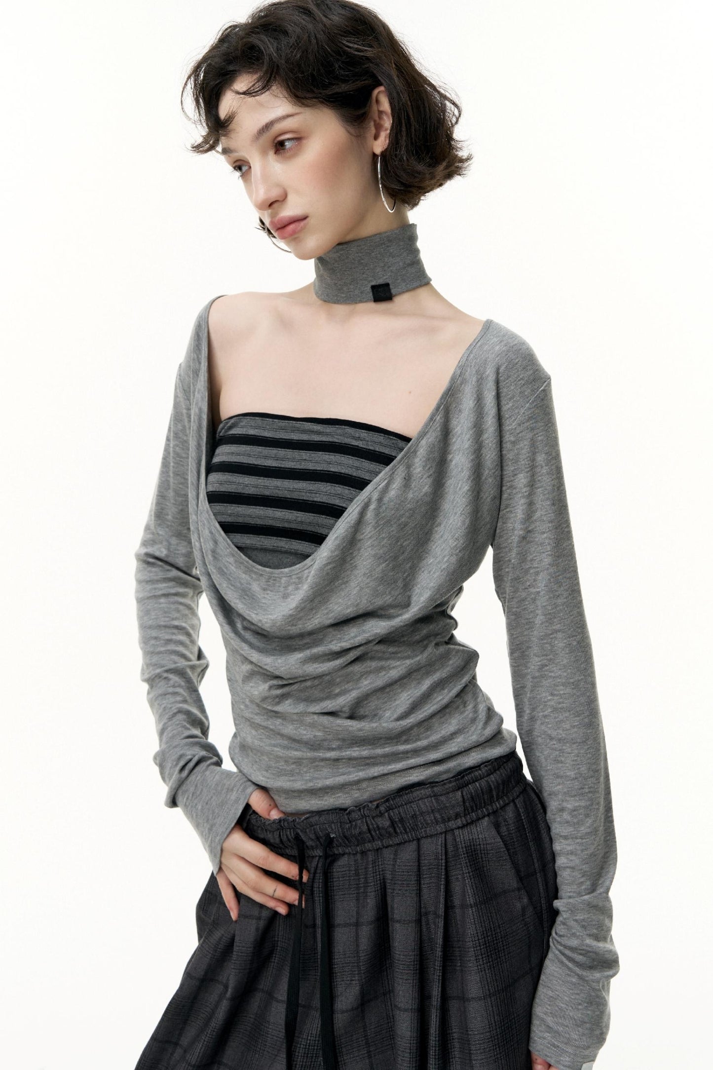 Striped Bandeau Skirt Set-Up