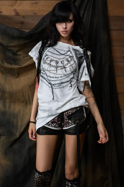 Mesh Contrast Patchwork Shorts