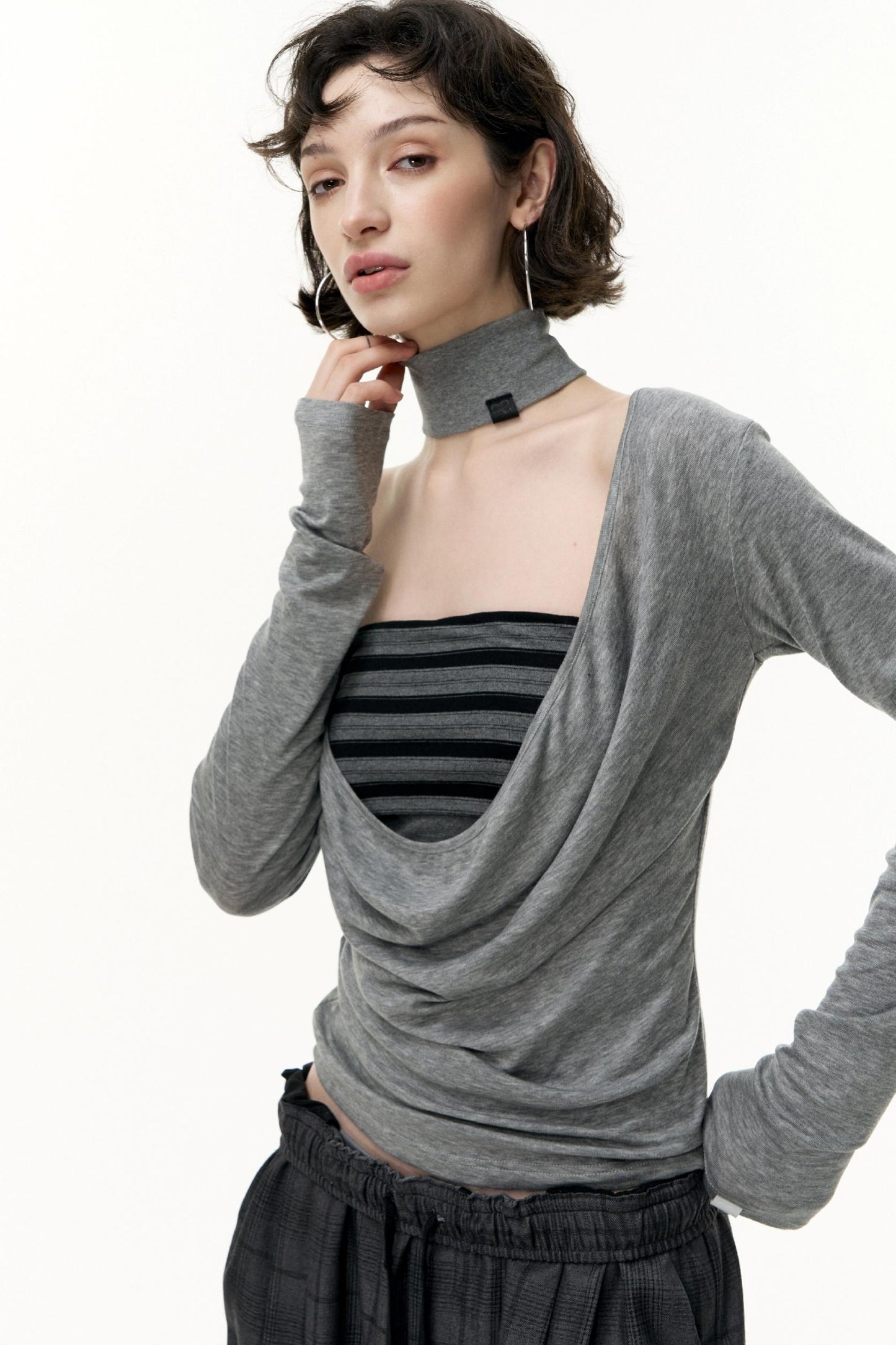 Striped Bandeau Skirt Set-Up