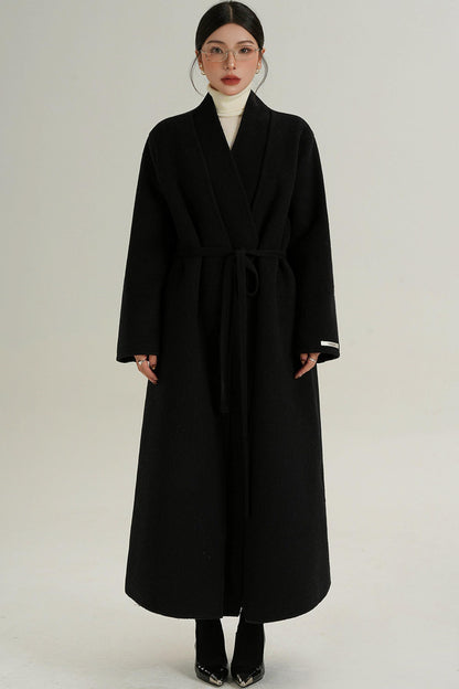 Sophisticated Red Wool Coat