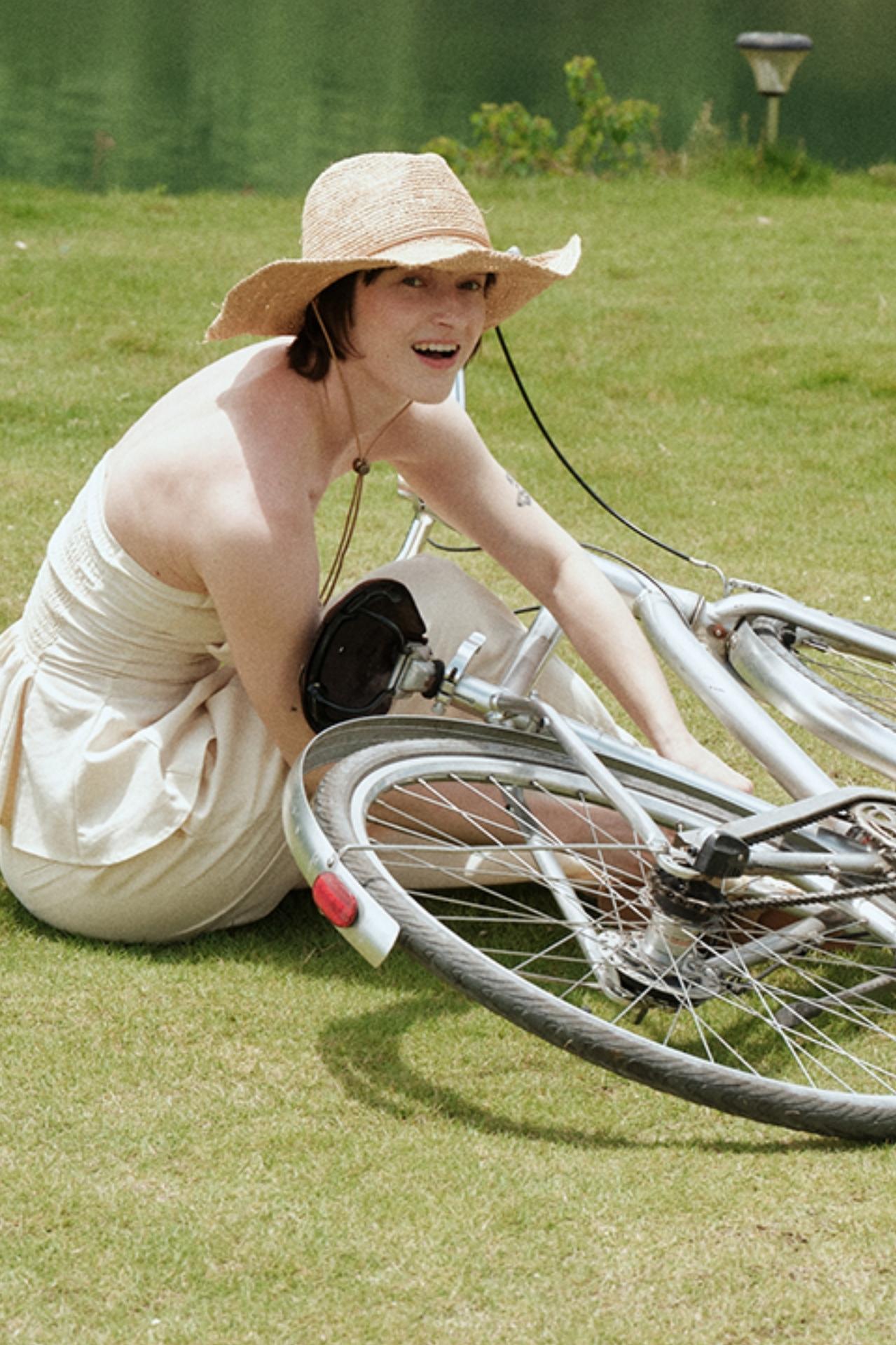 Eternal River Bandeau Top Wide-Leg Trousers Set-Up