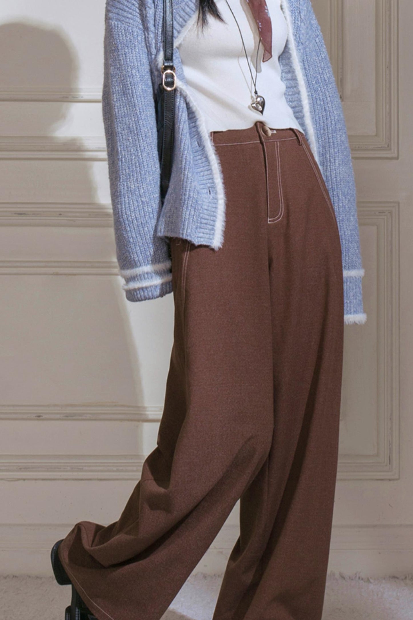 Floral Wool Suit Skirt Set-Up