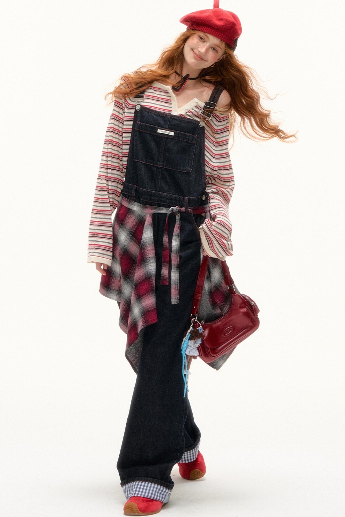 Striped Bow Tie T-Shirt Set-Up