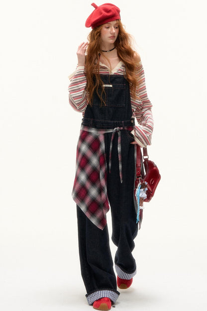 Striped Bow Tie T-Shirt Set-Up