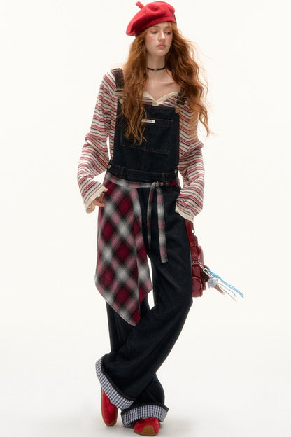 Striped Bow Tie T-Shirt Set-Up