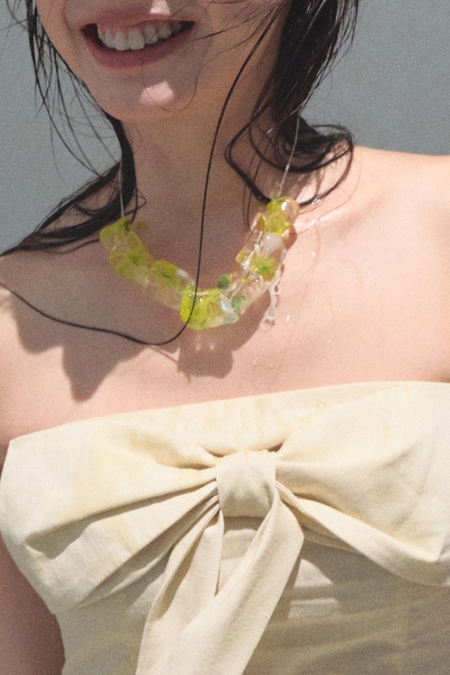 Eternal River Bandeau Top Wide-Leg Trousers Set-Up