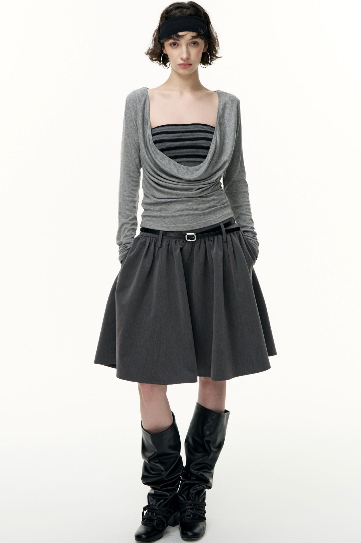 Striped Bandeau Skirt Set-Up