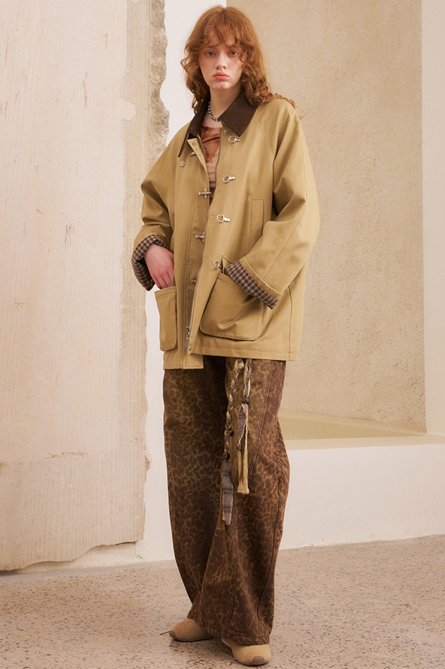 Fall Leopard Split Pants