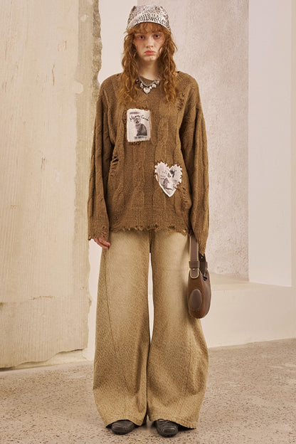 Fall Leopard Split Pants