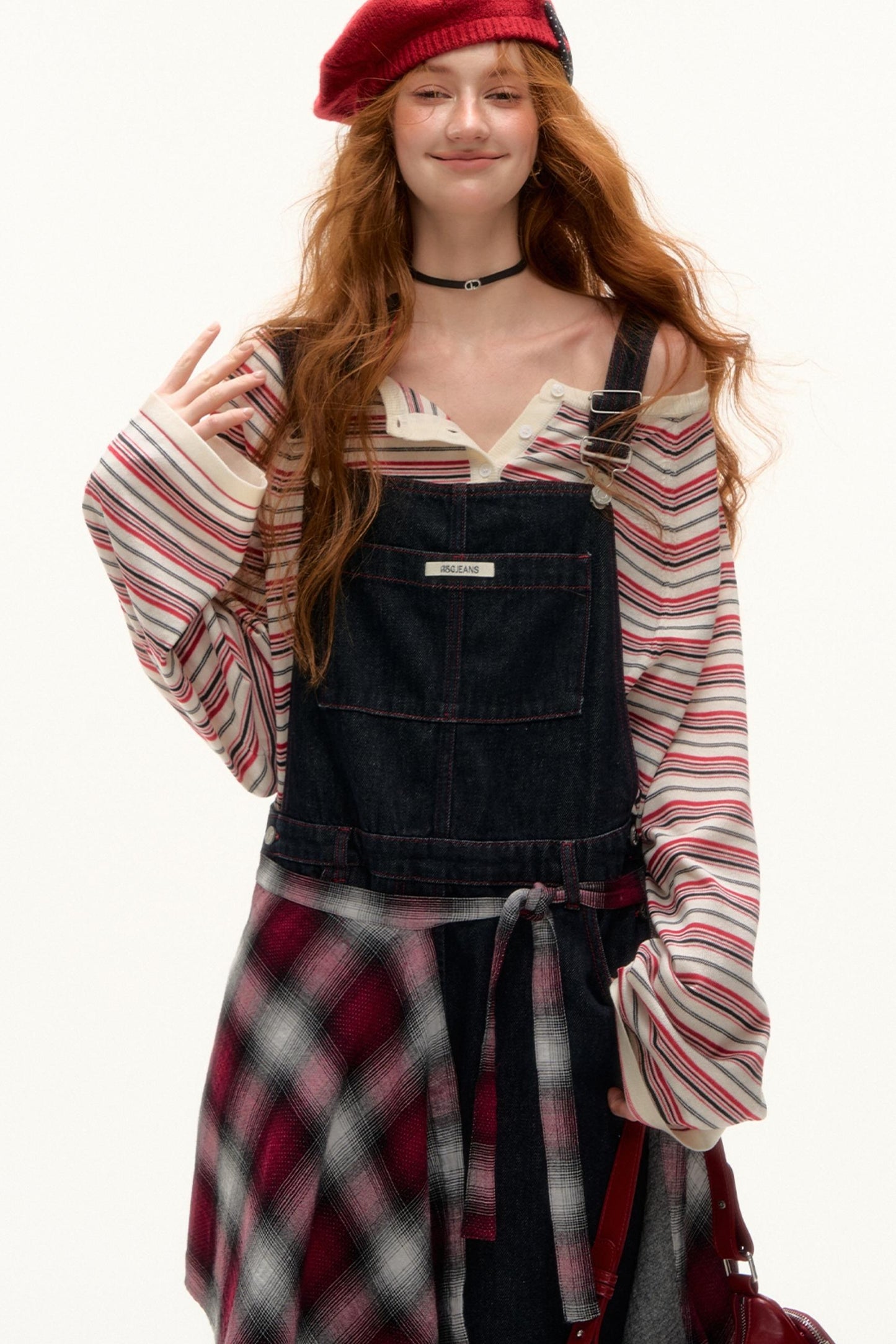 Striped Bow Tie T-Shirt Set-Up