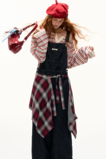 Striped Bow Tie T-Shirt Set-Up