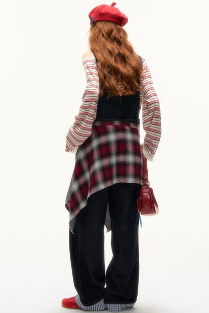 Striped Bow Tie T-Shirt Set-Up