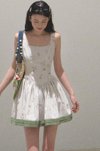 Spring Picnic Slim Fit Camisole Dress