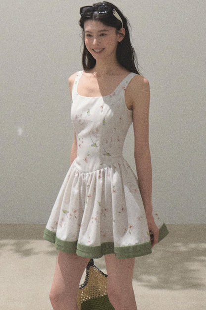 Spring Picnic Slim Fit Camisole Dress