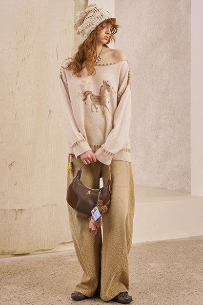 Fall Leopard Split Pants