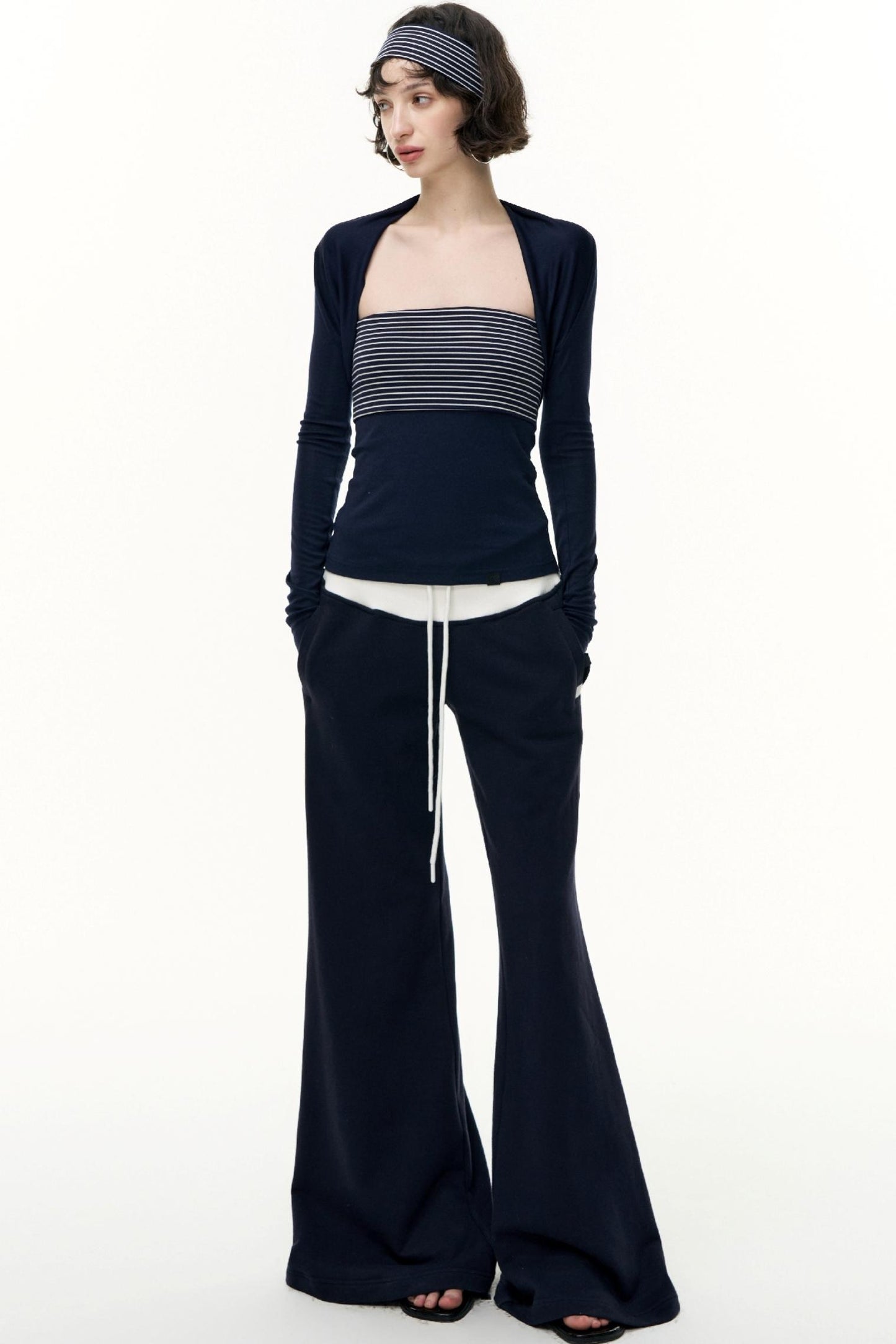 Striped Bandeau Skirt Set-Up