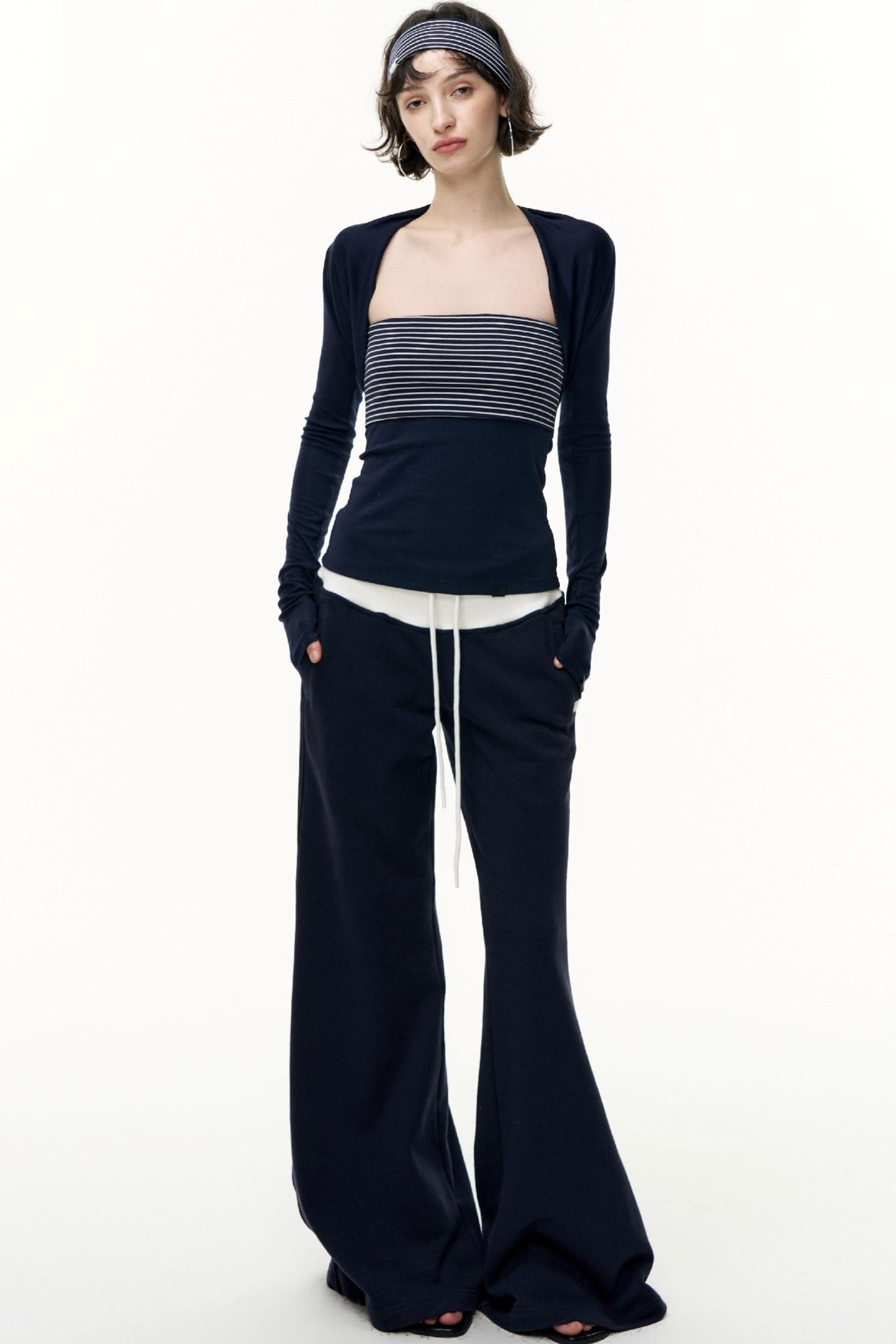 Striped Bandeau Skirt Set-Up