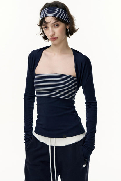 Striped Bandeau Skirt Set-Up