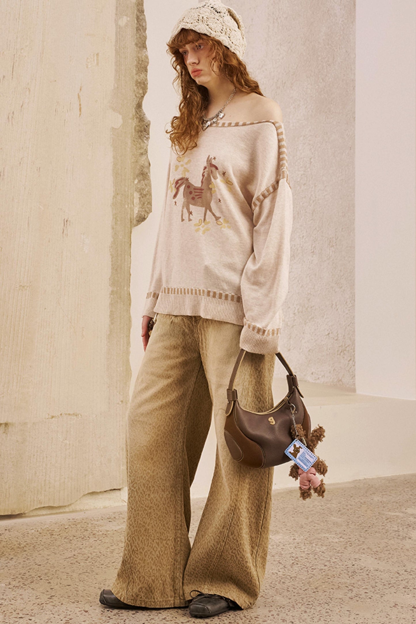 Fall Leopard Split Pants