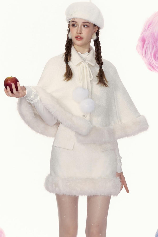 Sweet Hem Outer Top & Short Skirt Set-Up