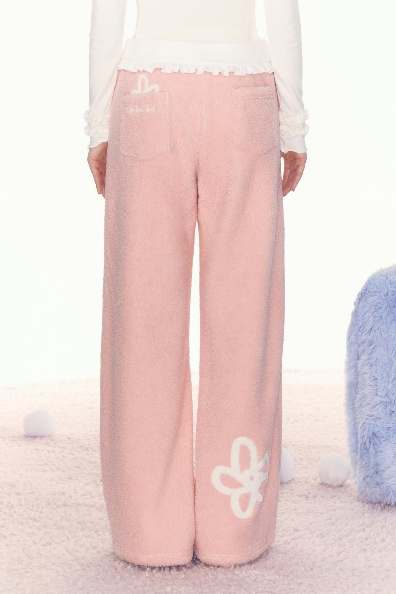 Retro Fleece Straight Pants