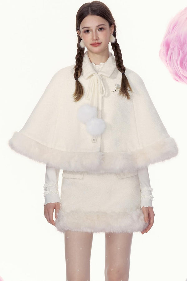 Sweet Hem Outer Top & Short Skirt Set-Up