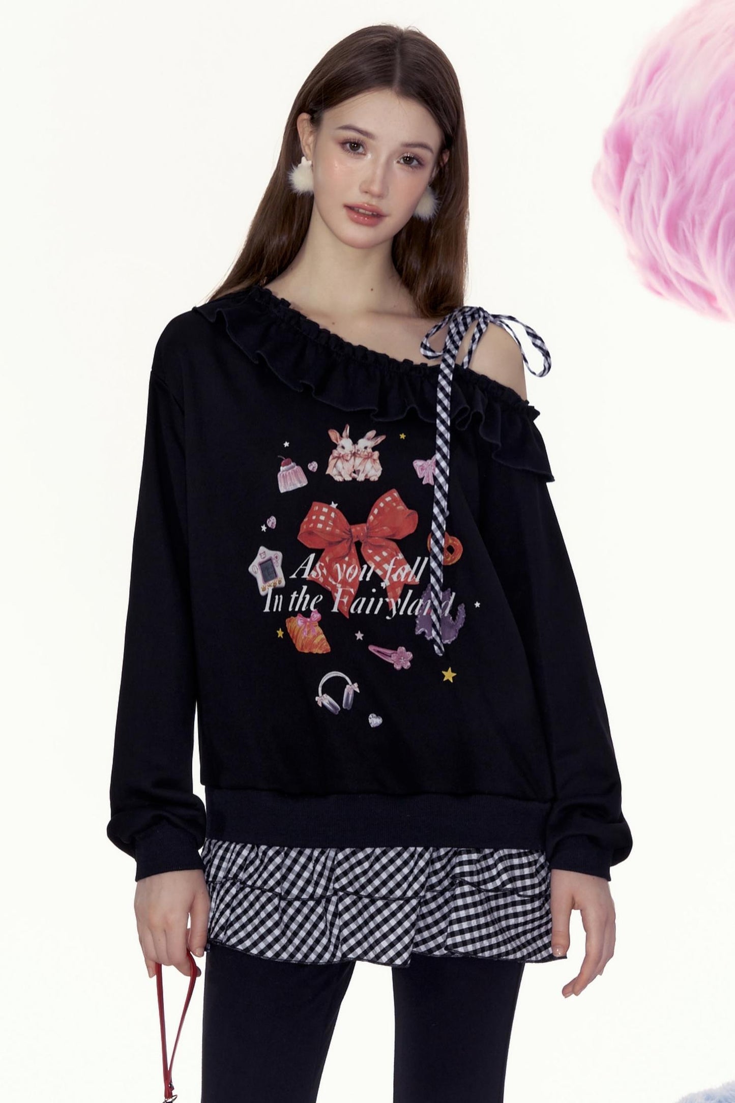 American Print Loose Sweatshirt