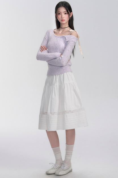 Mittellanger Spitzenrock 