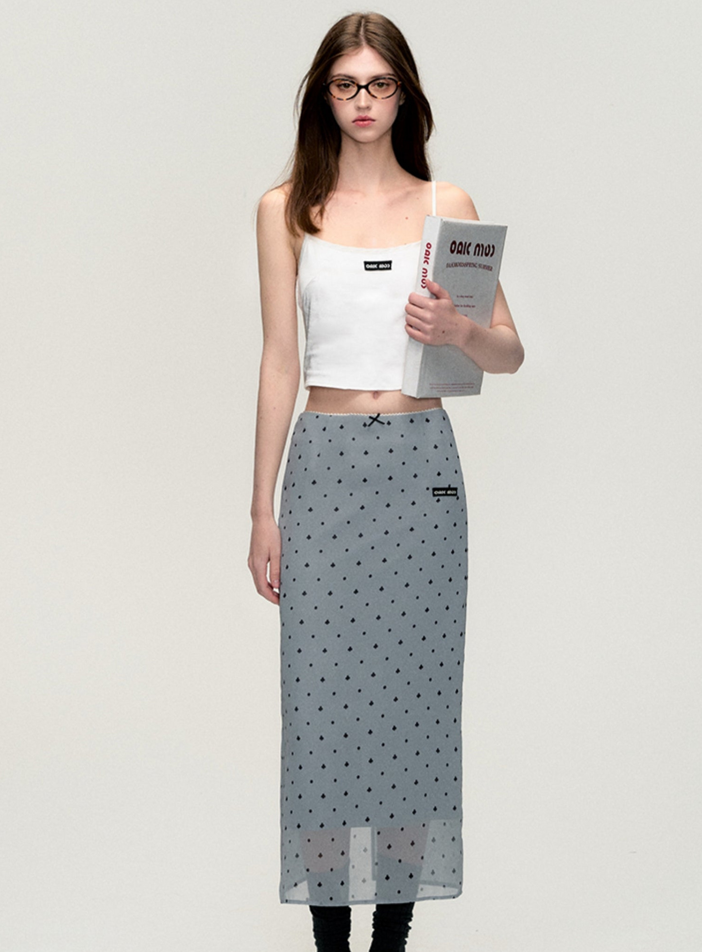 Tulle Polka Dot Maxi Skirt