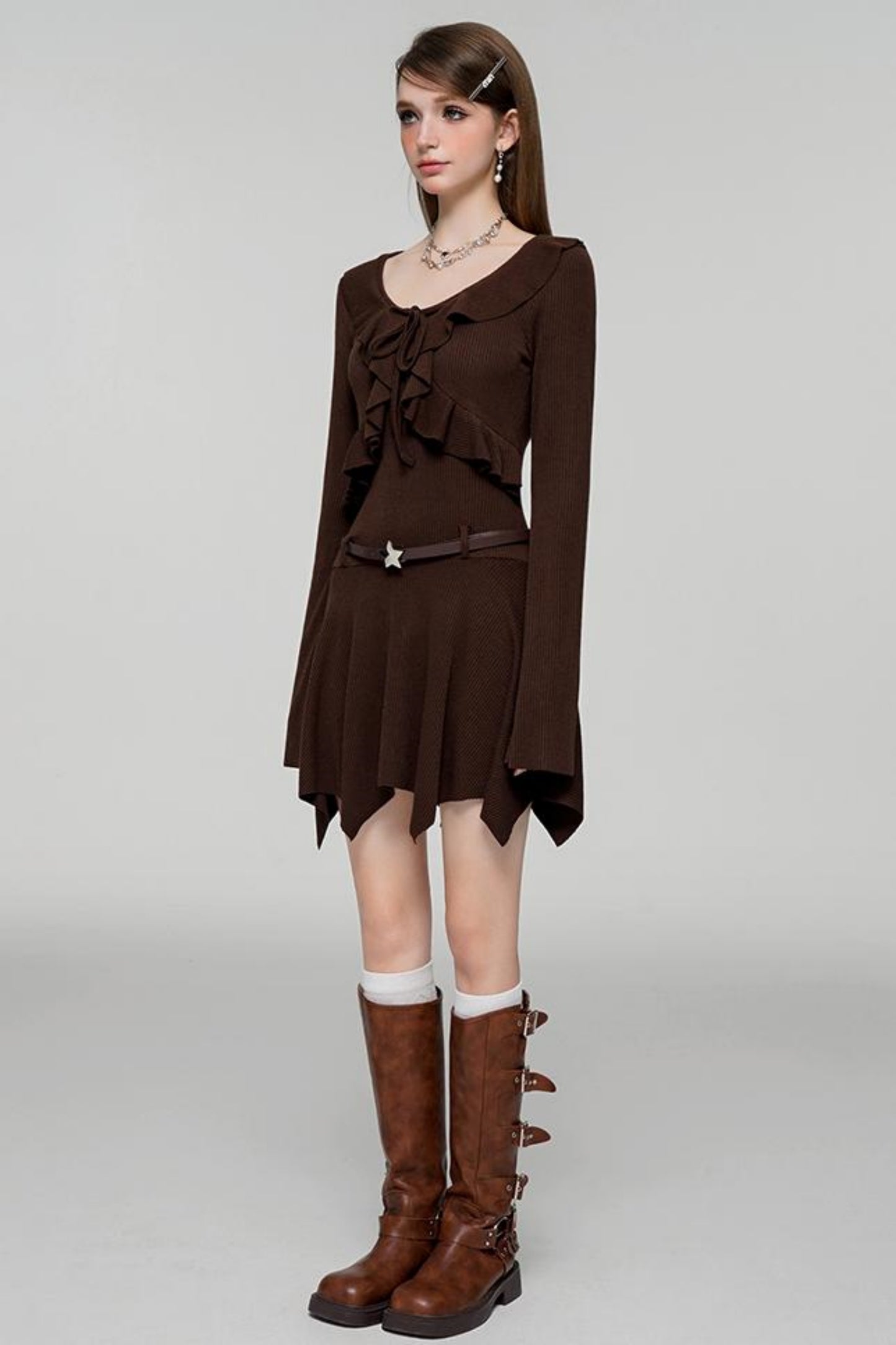 Luxe High Neck Autumn Dress