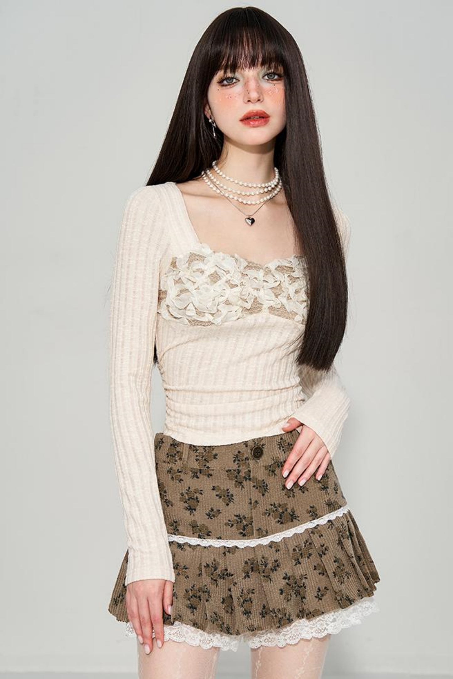 Vintage Wrinkle Texture Top Set-Up