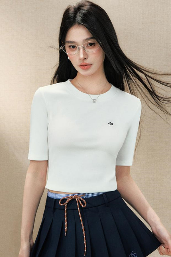 Elegant Middle Sleeve Tee