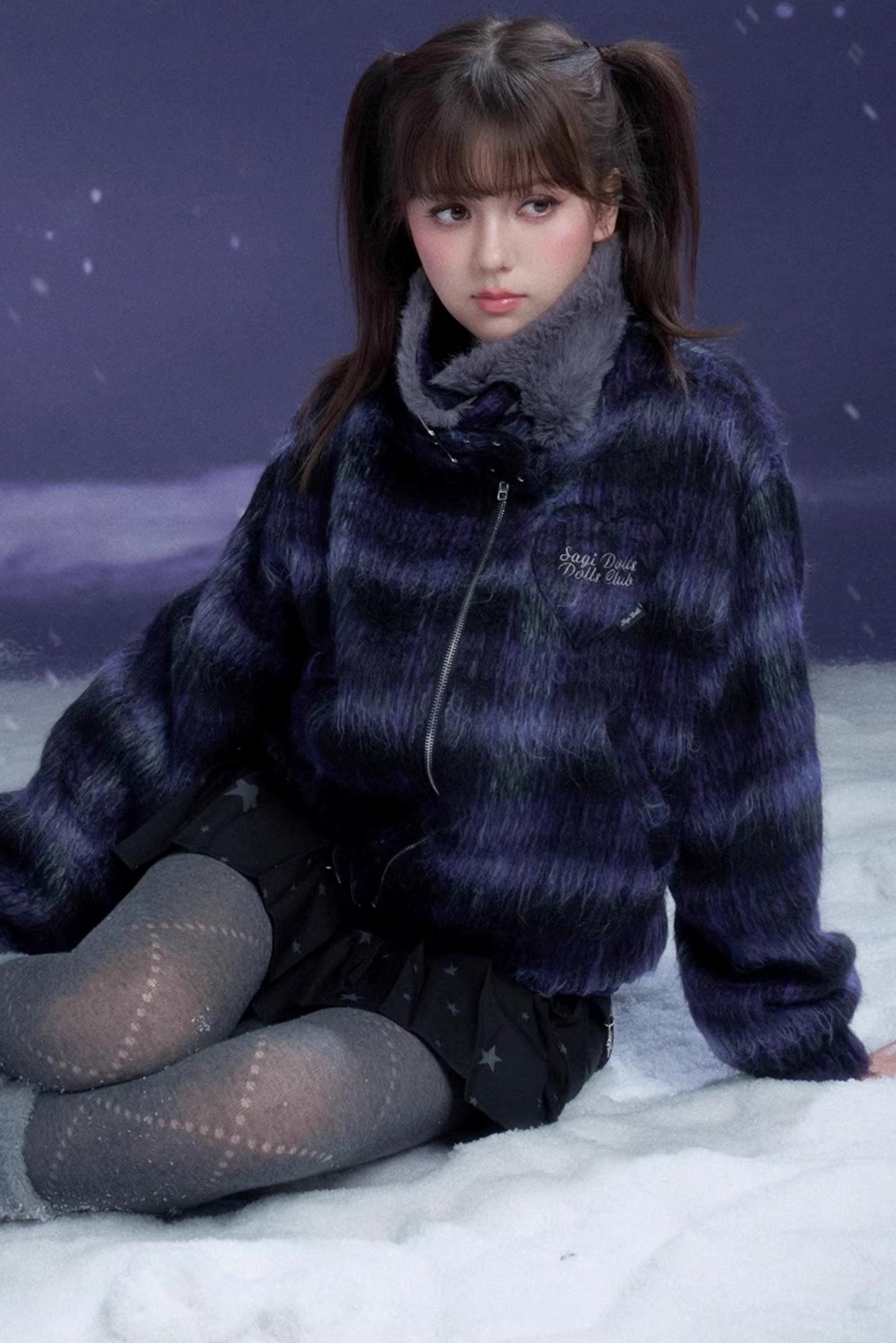Plaid Woolen Winter Coat