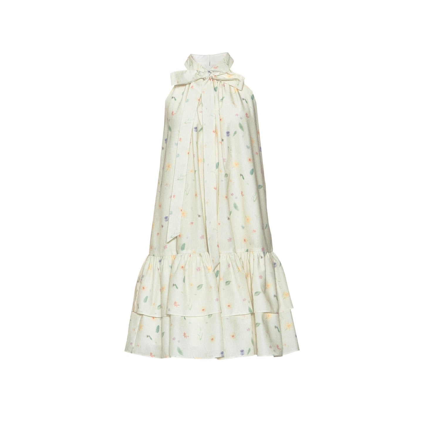 Vacation Floral Bow Dress