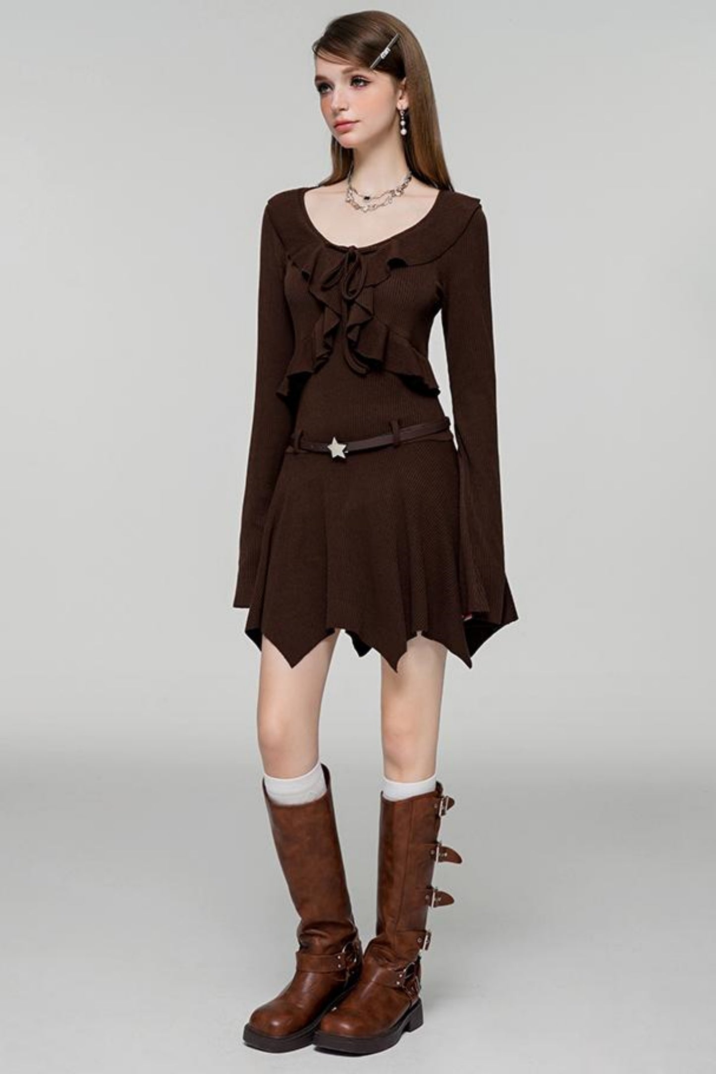Luxe High Neck Autumn Dress