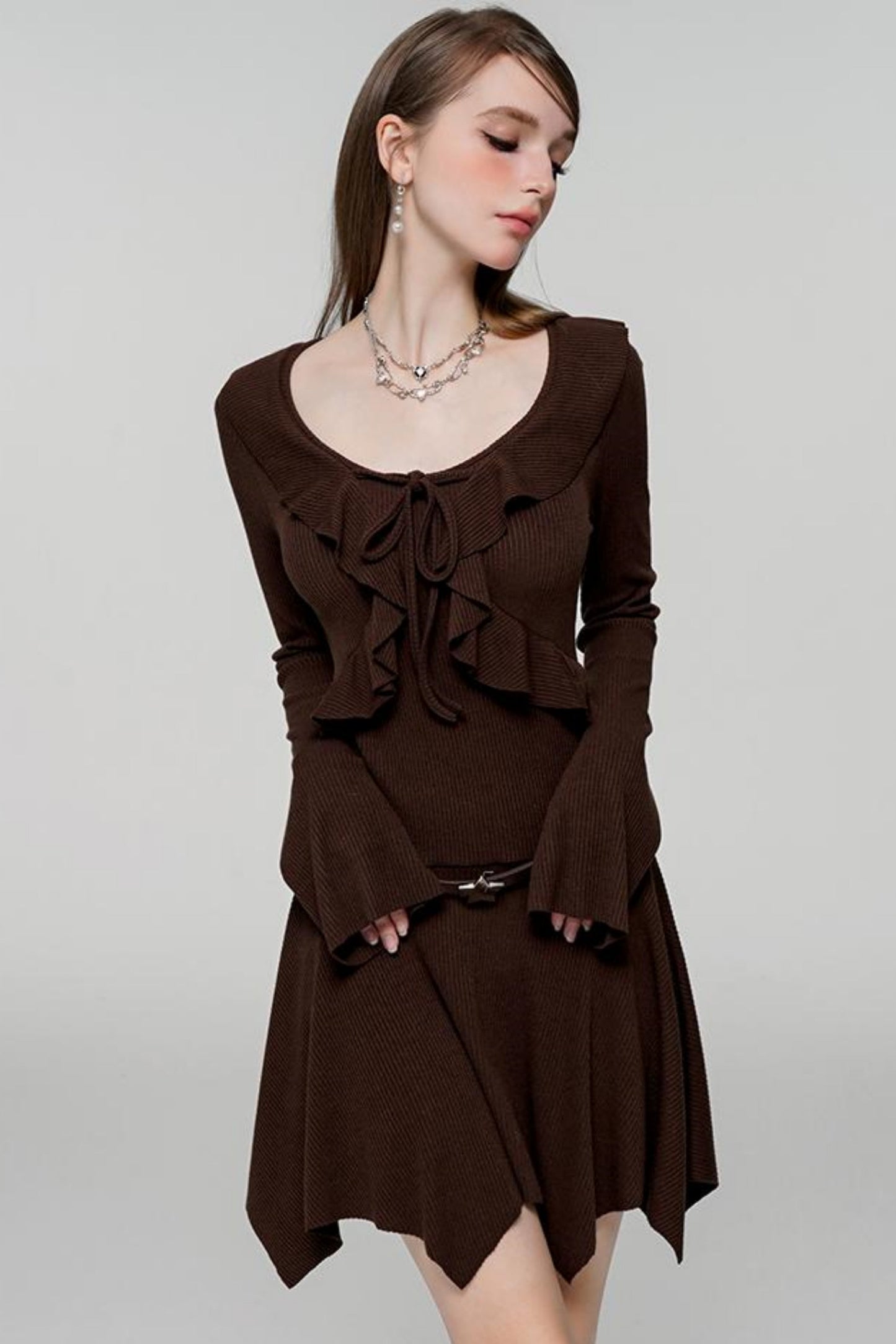 Luxe High Neck Autumn Dress