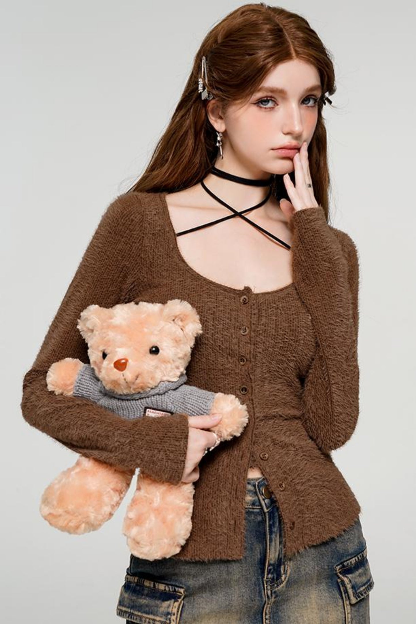 Autumn Bear Tie-Top