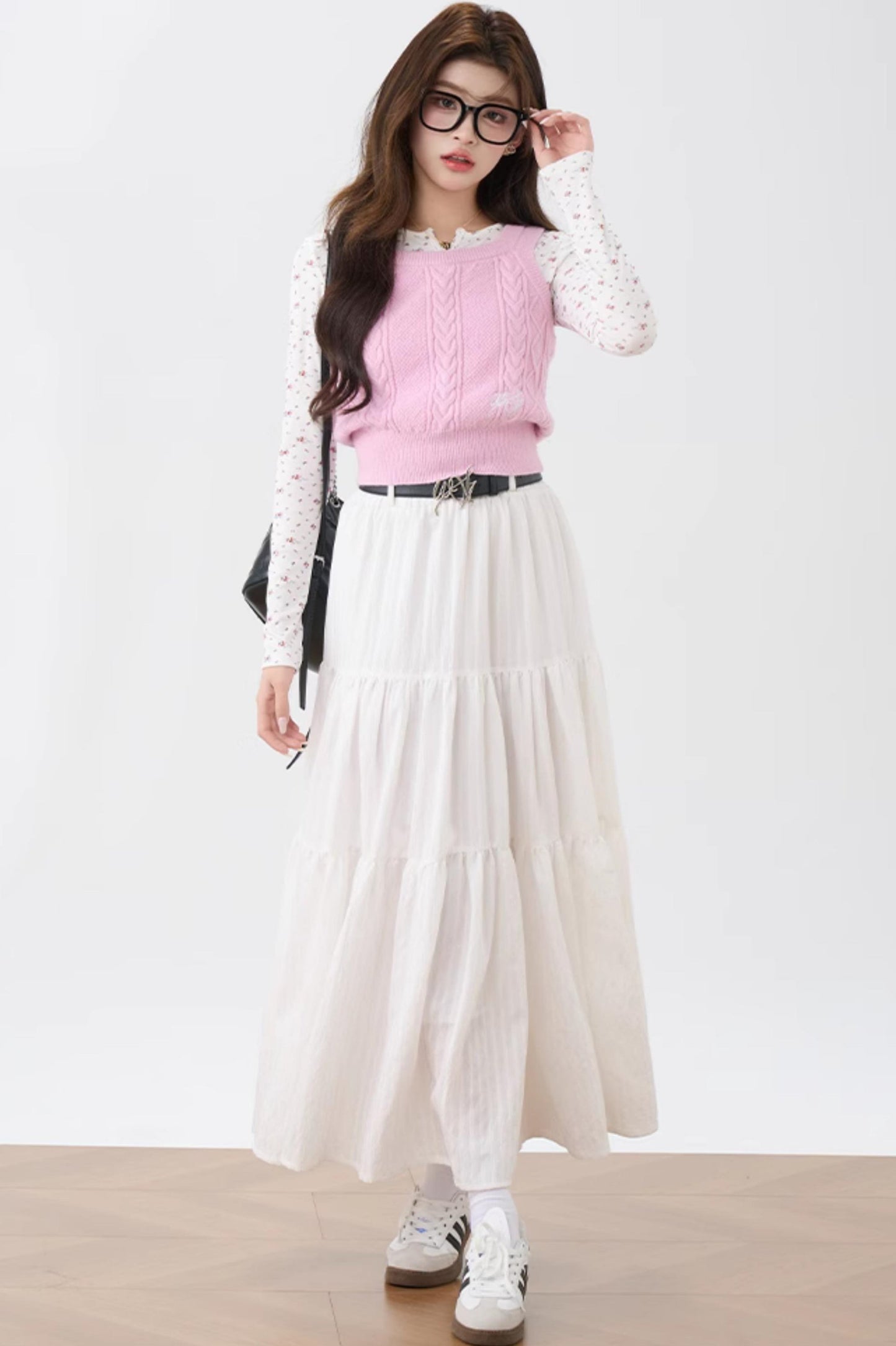 Floral Reverse Long Sleeve Top