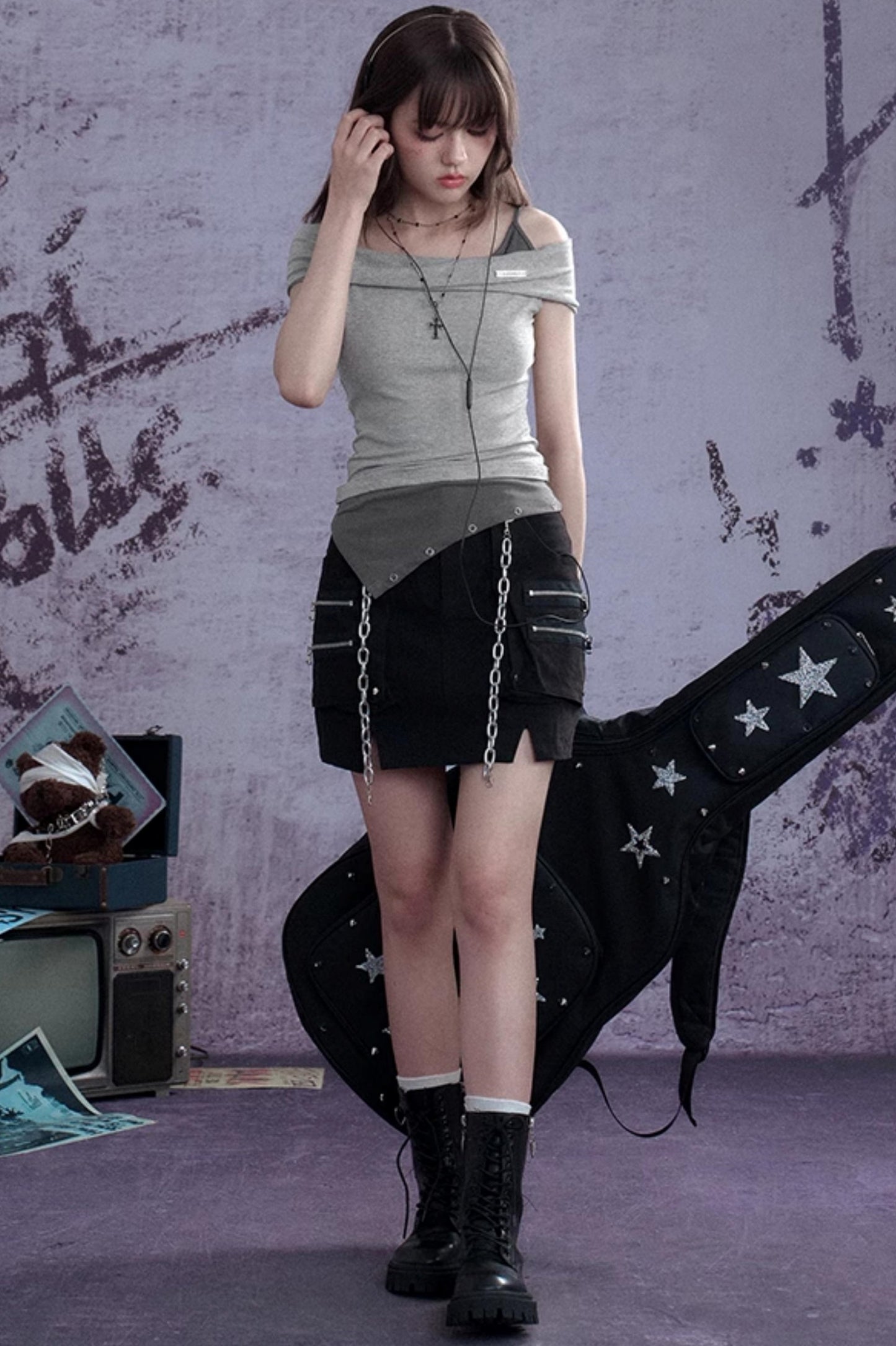 Slimming Gray Tank Top