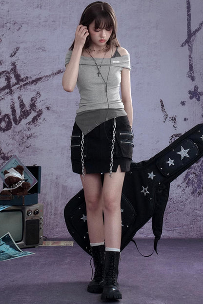 Slimming Gray Tank Top