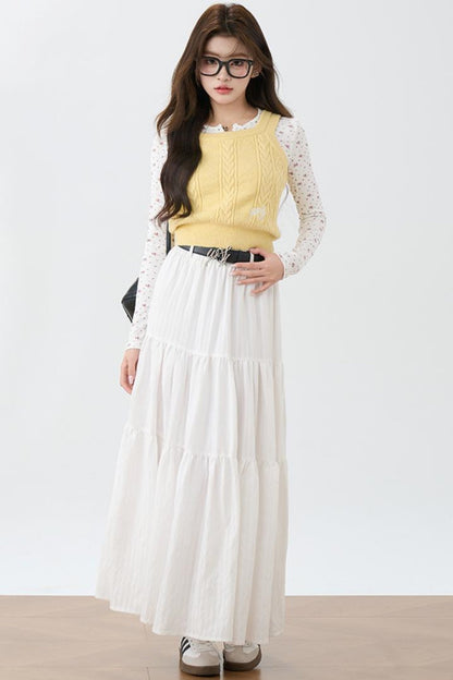 Floral Reverse Long Sleeve Top