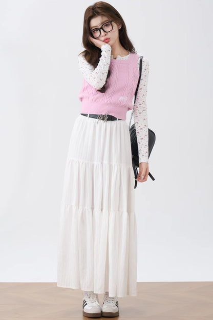 Floral Reverse Long Sleeve Top