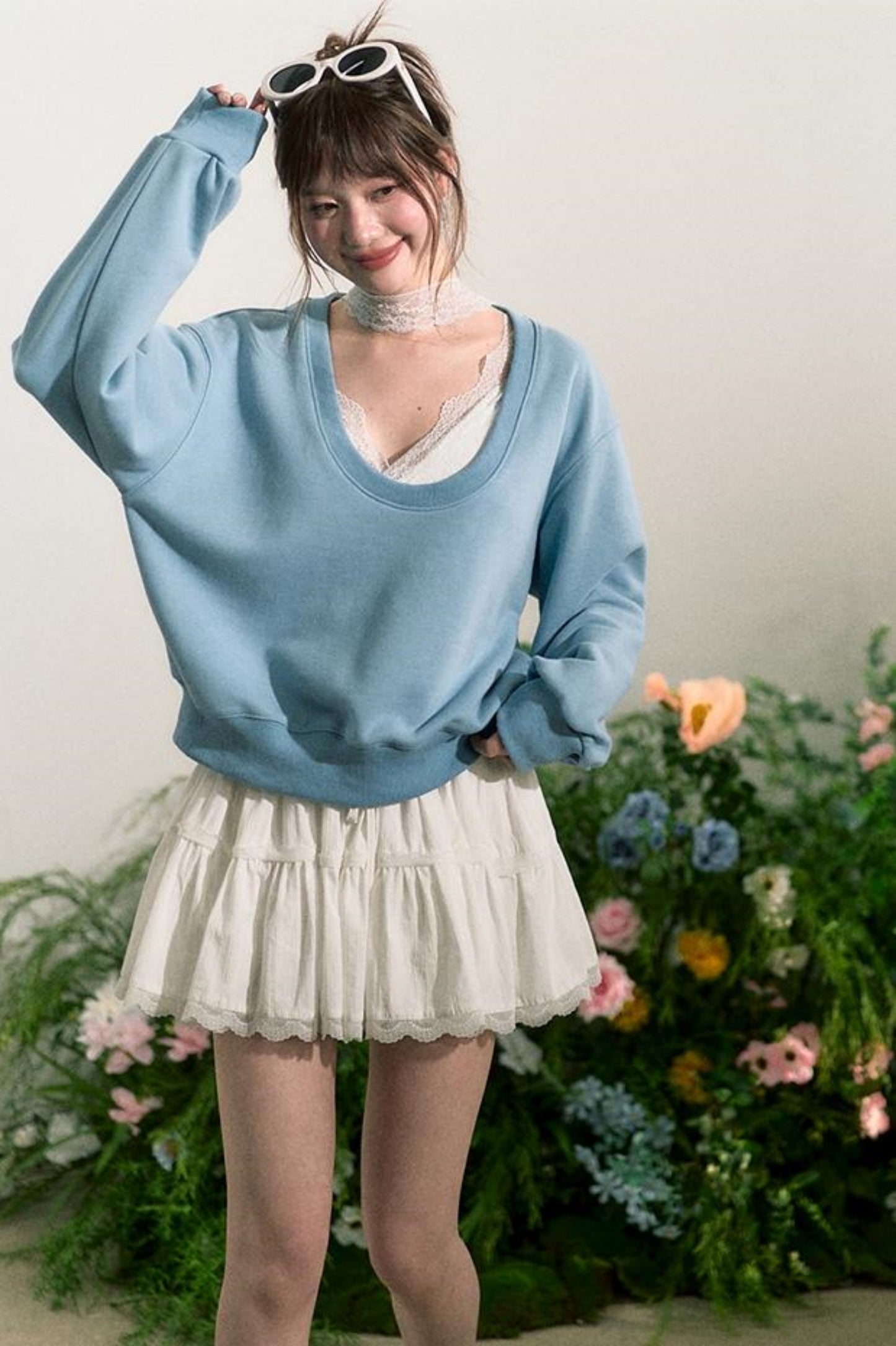 Fluffy Layered A-Line Skirt