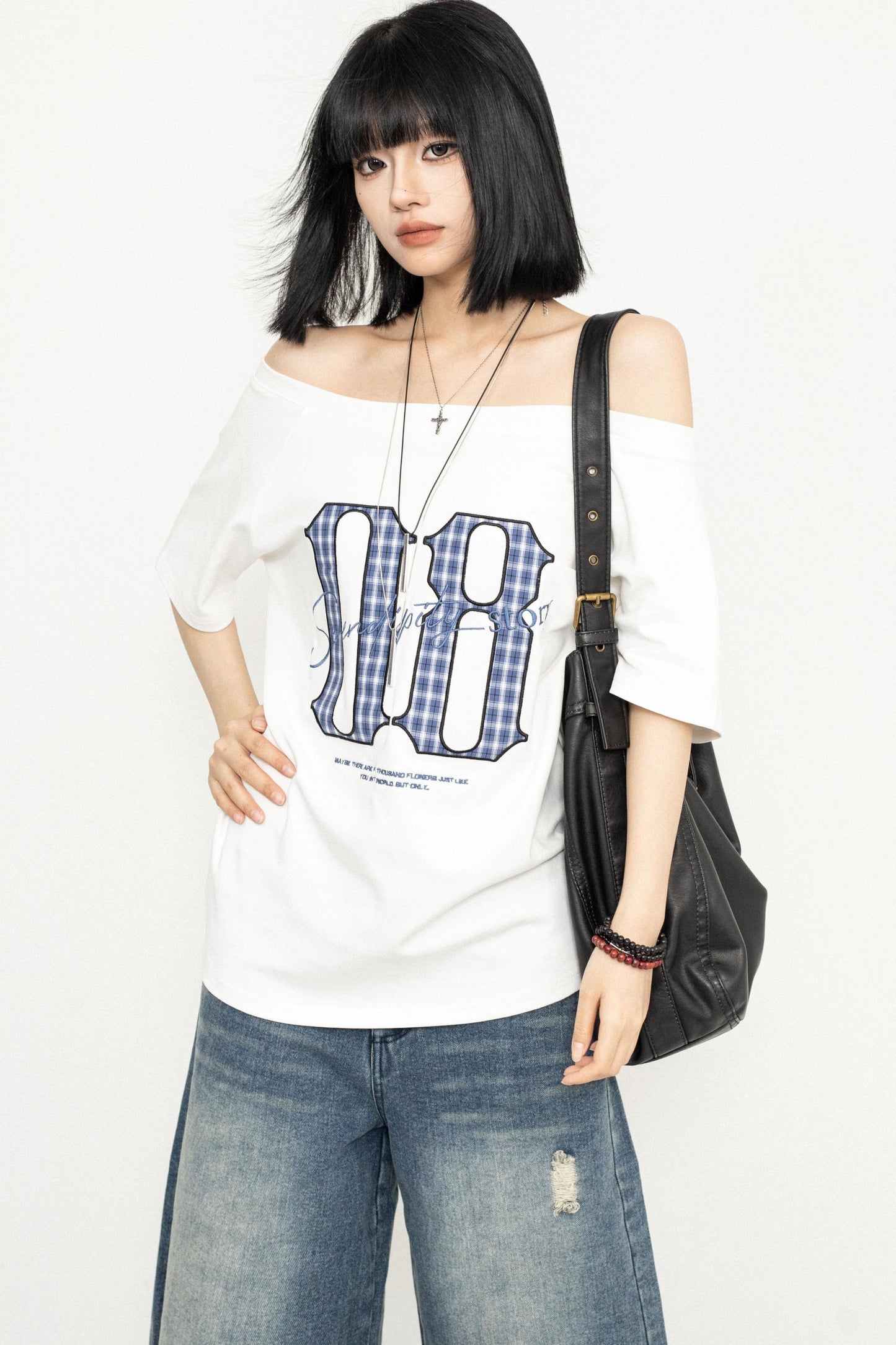 Retro Spice Girls One-Shoulder Tee