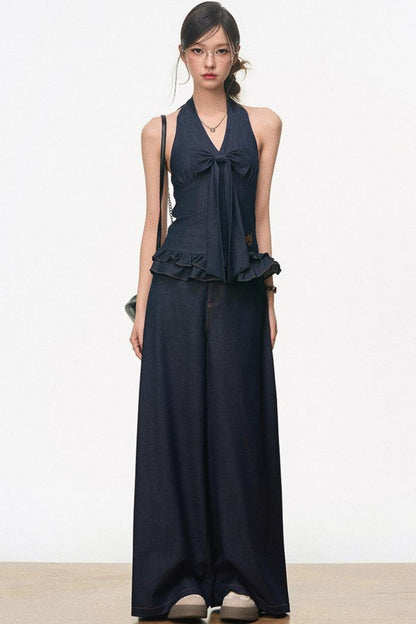 Chic Tencel Denim Suit Set-Up