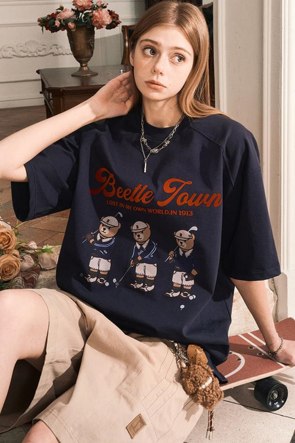 Crew Neck Cotton Short Sleeve Tee