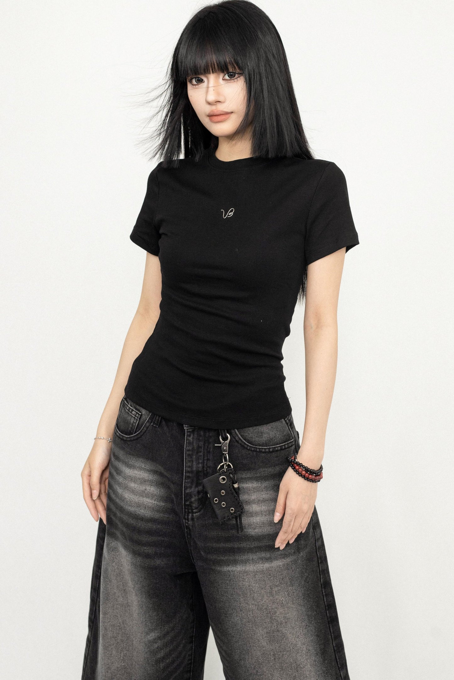 Y2K Sweetheart Shoulder Tee