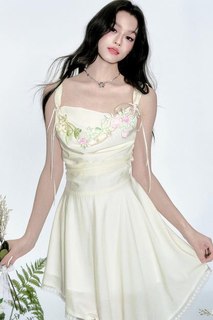 Yellow Tulle Vacation Dress