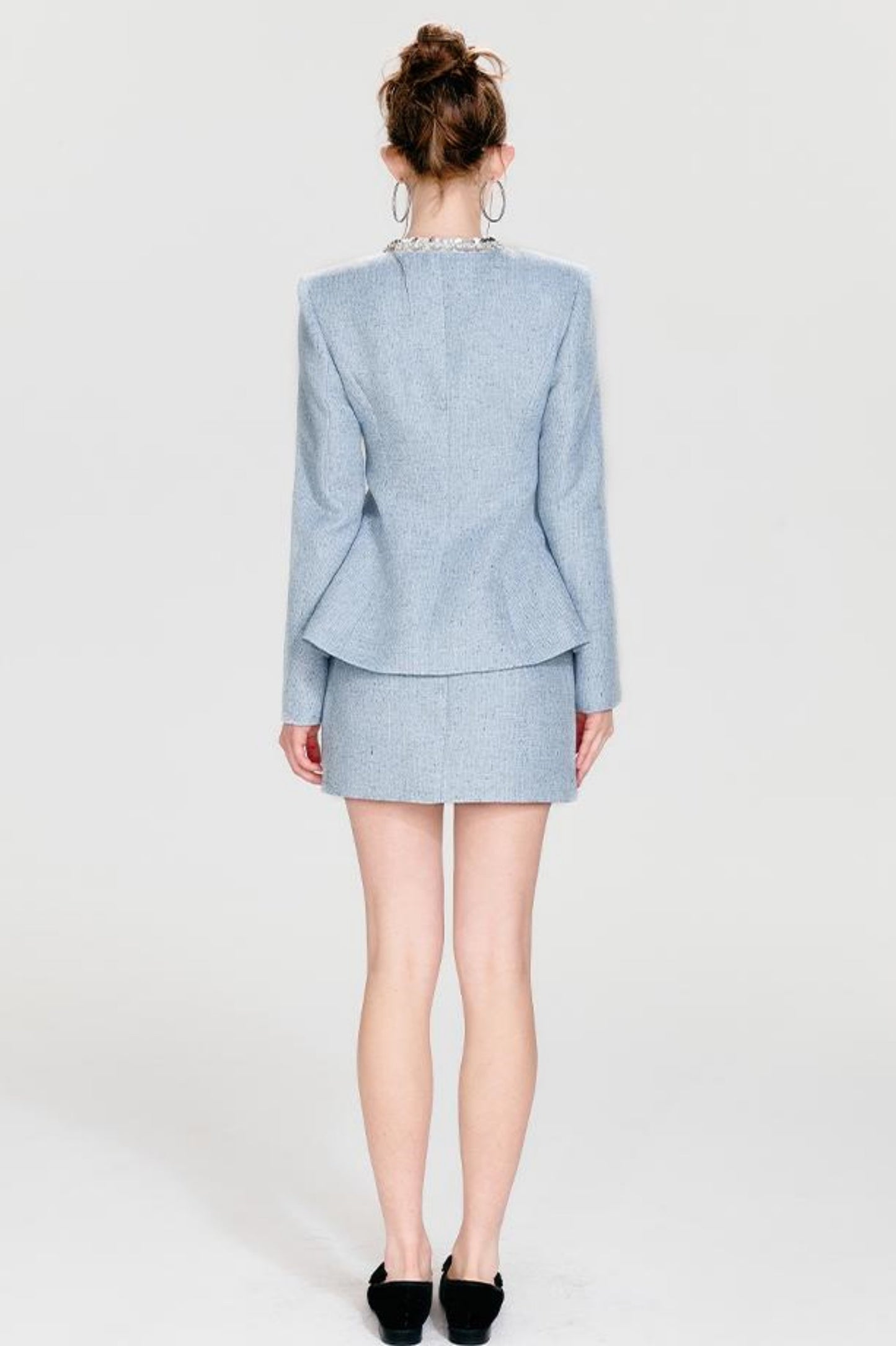 Chic Sequin Jacket & Skirt Set-Up