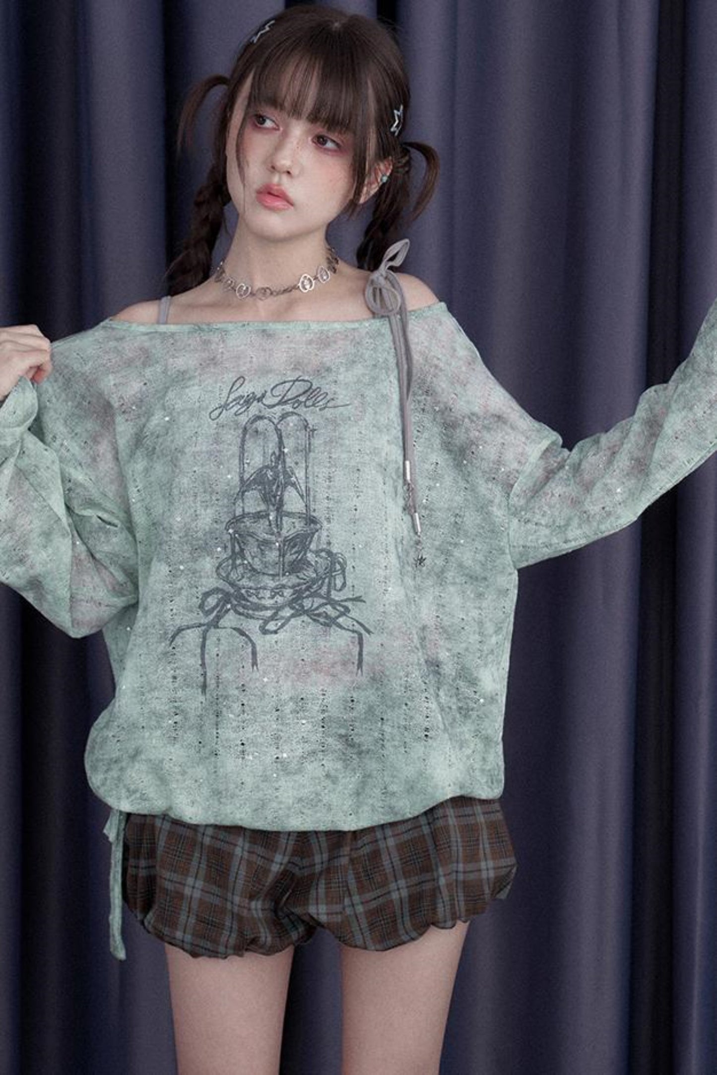 Galaxy Peplum Blouse Set-Up